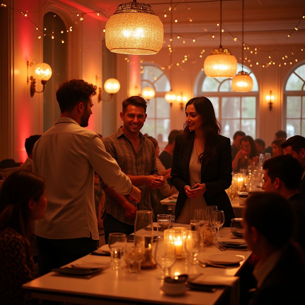 Celebración de logros con clientes