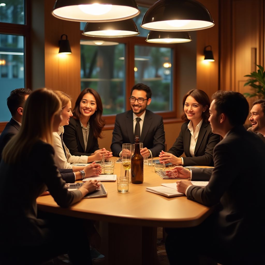 Equipo de consultores colaborando